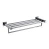 Buy cheap Hotel Bathroom Bath Towel Shelf Holder Rack stainless steel material square design from wholesalers