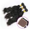 Buy cheap 20 Inch Malaysian Curly Hair Bundles With Closure Natural Wave CE Certification from wholesalers