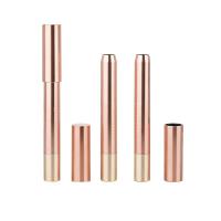 Buy cheap 3.5g Rose Gold Empty Lip Balm Containers Liner Pencil Metal Lipstick Tube product
