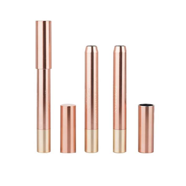Buy cheap 3.5g Rose Gold Empty Lip Balm Containers Liner Pencil Metal Lipstick Tube from wholesalers