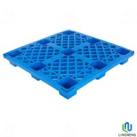 Buy cheap Stackable Lightweight Plastic Pallets 1100x1100x145mm With 9 Feet product