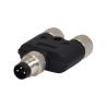 Buy cheap M8 Y Type 3 Pin IP68 Waterproof Connector straight Orientation from wholesalers