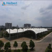 Buy cheap EPS Roof PVC PTFE Tensile Membrane Spatial Cable Domes Welding For Structure product