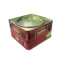 Buy cheap Traditional Square Metal Tins , Egg Roll Food Tin Container With Airtight Lid product