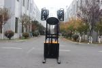 Height 2000 mm Capacity 300 KG Electric Stacker With Gripping Barrel Clamping
