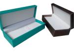 Wooden Gift Box Case Pen Holder With PU Leather Material Customized Color