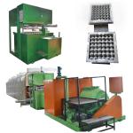 Automatic Paper Egg / Apple Tray Making Machine With Stainless Steel Forming
