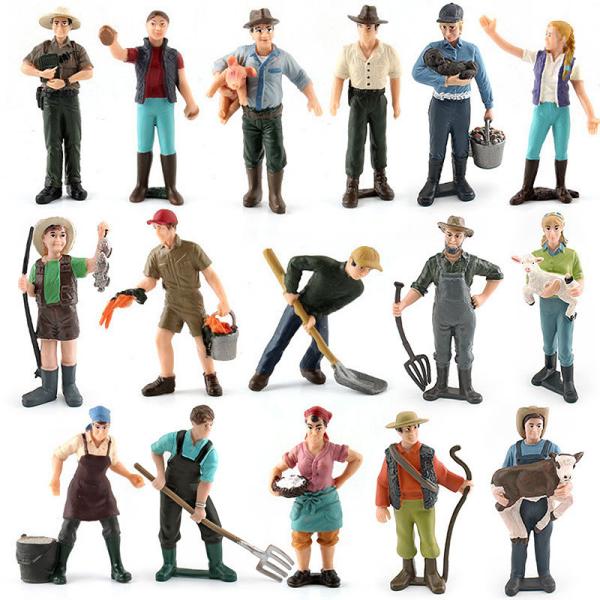 Buy cheap 16 PCS People at Work Model Toy Pretend Professionals Figurines Career Figures Individually Hand-Painted People Toys from wholesalers