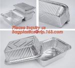 Takeaway oven safe fast food take out disposable aluminum foil container