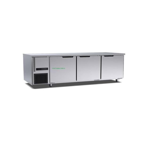 460 Liter 3 Door Bench Fridge Stainless Steel Deep Freezer Table Top 1800×700