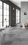 Toilet Floor Anti Slip Ceramic Nonslip Tile / Black Inkjet Glazed Bathroom