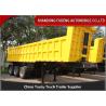 Buy cheap 3 / 2 Axle Dump Semi Trailer With WABCO Breaking Valve 100T Max Payload from wholesalers