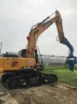 Besides River Canal 8 Meter Hydraulic Pile Driver Equipment