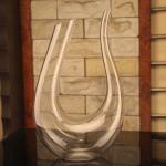 Mouthblown Lead Free Wine Decanter , Round Cone Modern Wine Decanter Easy To