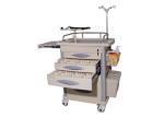 CE ISO Certified Medical Crash Cart Hospital Resuscitation Trolley With Five