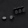Buy cheap High quality body piercing jewelry black circle stud earrings manufacturer from wholesalers