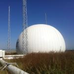 Ground Mounted Double Membrane Biogas Holder 0.7mm-1.5mm Thick For Renewable