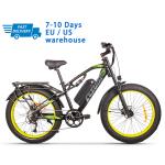 US EU STOCK Ebike Full Suspension Mountain Bike Electric 1000w 750w 50kmh CYSUM