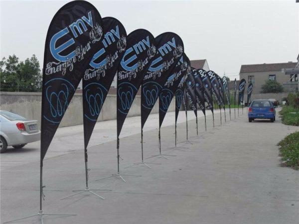 Buy cheap 5m Beach Outdoor Banner Flags Eco Friendly Aluminum Fiberglass from wholesalers