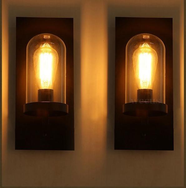 Buy cheap Farmhouse Lighting Retro loft glass lamp industry vintage wall lights (WH-VR-28) from wholesalers
