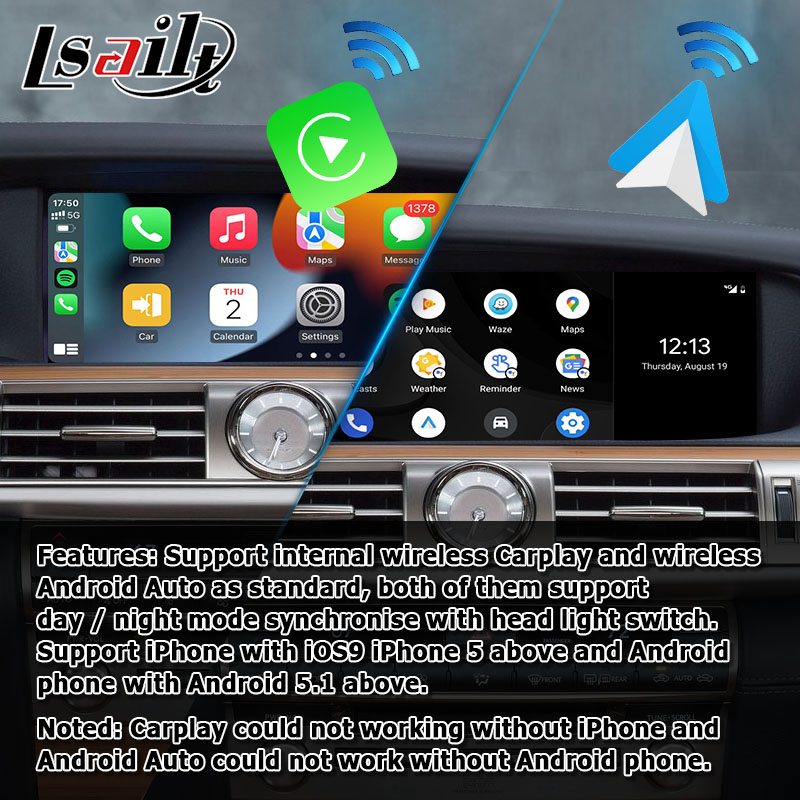 Wireless carplay upgrade for Lexus LS600h LS460 2012-2017 12 display android auto screen mirroring by Lsailt