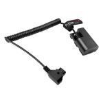 Alvin's Cables D-tap to LP-E6P Dummy Battery Power Coiled Cable for Canon EOS R5