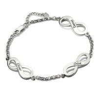 Buy cheap 7.5in 6 Gram Infinity Name Bracelet Boyfriend Personalized Name Bangles SGS product