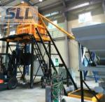 HZS25 Concrete Batching Plant Equipment Compact Structure Space Saving