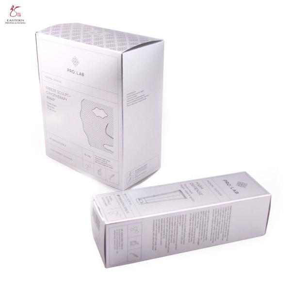 Custom Printed Silver Cardboard Cosmetic Packaging Box | Mask Packaging Box