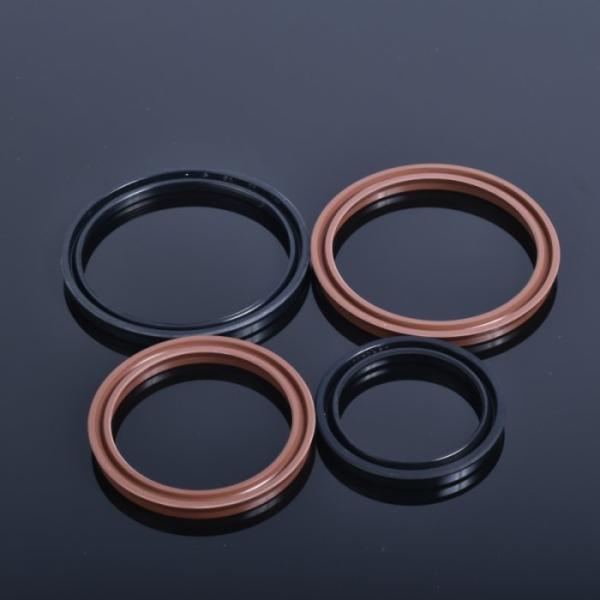High Temp Resistant Hydraulic Cylinder Seals Brown U Shaped O Ring FKM USH