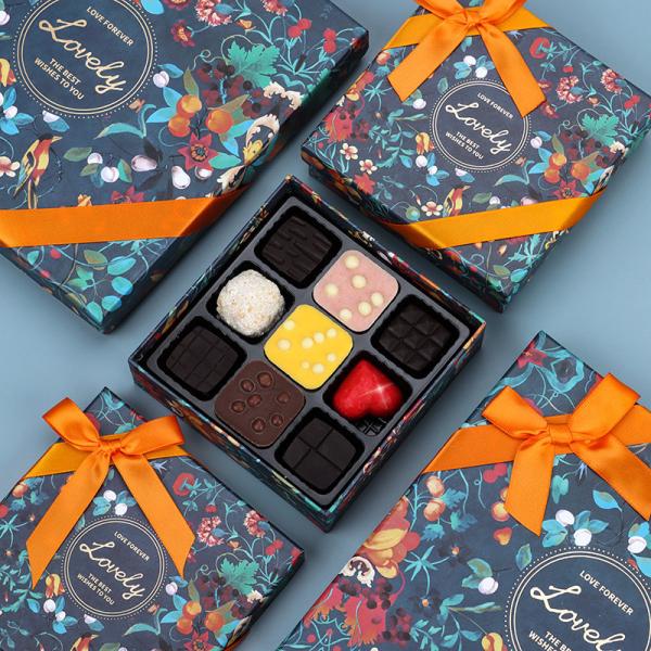 Buy cheap Luxury Wholesale Paper Candy Gift Box Custom Logo Chocolate Packaging Boxes with Tray from wholesalers