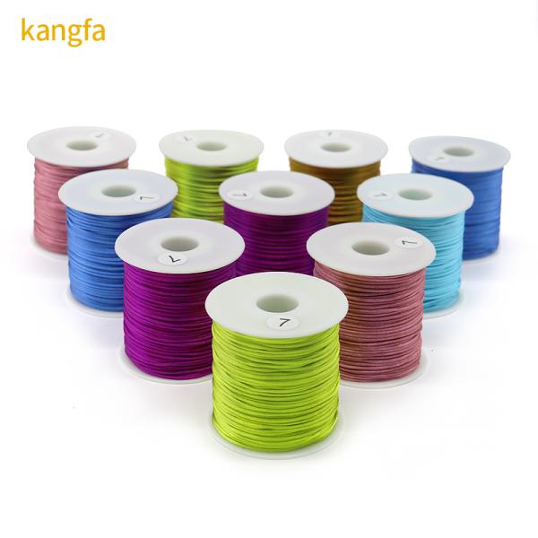 1.0mm Nylon Thread 16 Ply Rat Tail Rope for Woven Chinese Knot Bracelet Handicraft