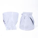300ml Spiral Old Fashioned Glass Whisky Cups Tumbler ODM
