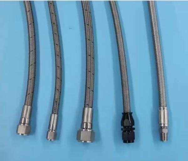 High Pressure PTFE Hose With One braided Layer Of Stainless Steel For Transporta