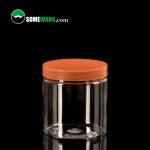 250ml Smooth Surface Plastic Clear Jars Cosmetic Food Grade Plastic Jars