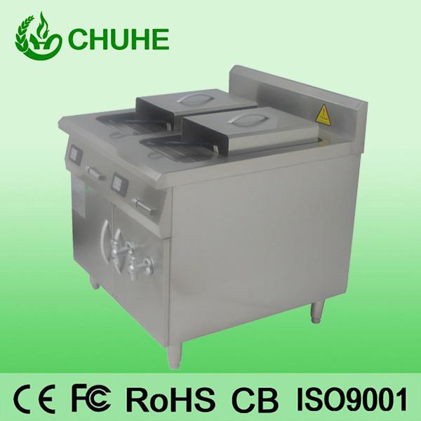 Buy cheap Counter restaruant 2 tank 4 basket deep fryer with 8kw from wholesalers
