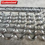 US Custom Continuous Stainless Steel SS304 SS316 Shaftless Auger Screw for