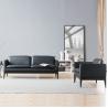 Buy cheap 3 2 1 Seat Office Furniture Sofa Black Leather Sectional Durable from wholesalers