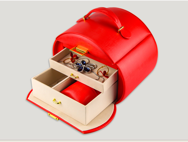 ODM Leather Jewelry Gift Boxes Bulk 3layer For Travel