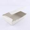 Buy cheap Corrugated Folding Disposable Food Packaging Box White Paper Container from wholesalers