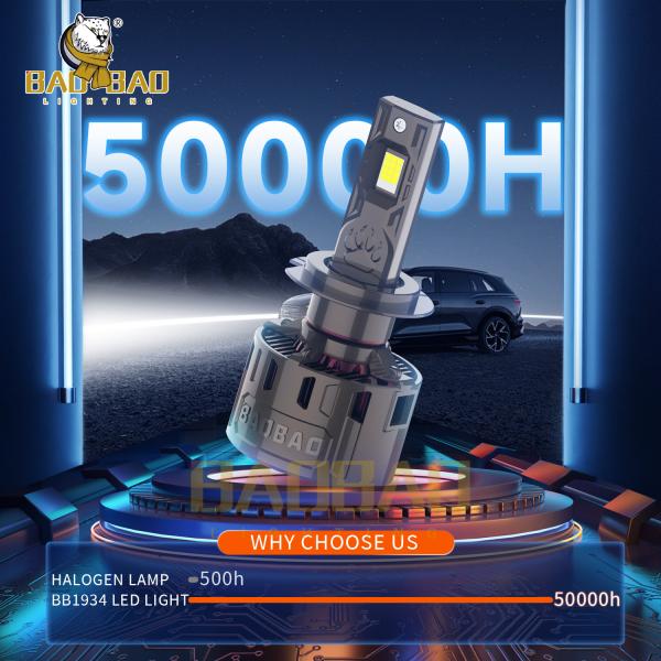 Quality 120W White Bright Metal 2 Copper H4 LED Headlight Bulb For Auto Parts for sale