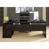 Buy cheap Beautiful Manager Office Furniture / Modern Office Desk Light Walnut / Black Color Custom from wholesalers
