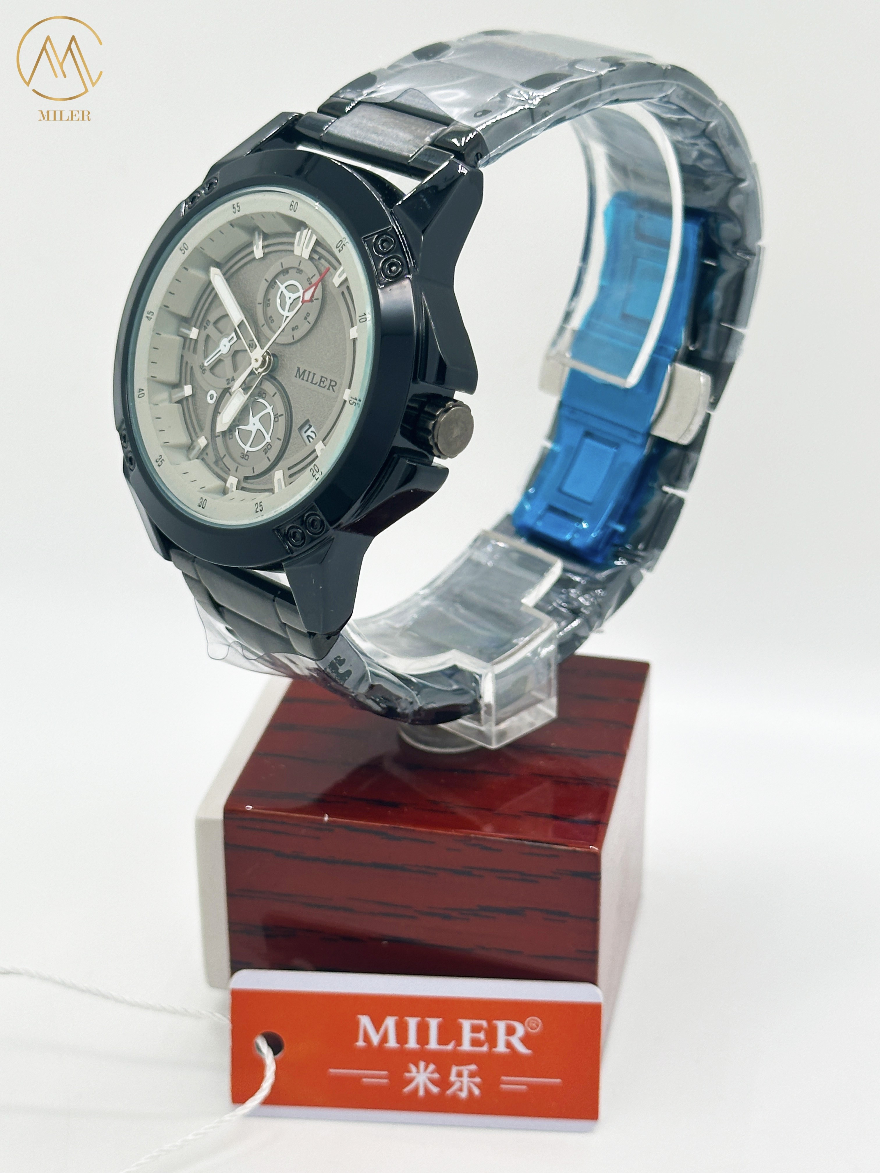 MILER Fashion Business Mens Watches Luxury Quartz Watch 3ATM Waterproof With Date Wristwatch Reloj
