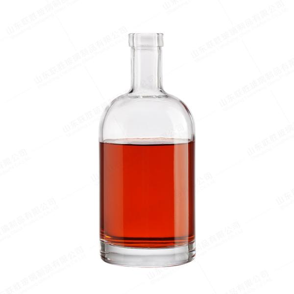 Buy cheap Glass Collar 500ml 700ml 750ml Round Barrique CT Spirit Glass Bottle for OEM/ODM from wholesalers