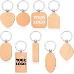 Customized Graphic Beech Wood Carabiner Keychain a Variety of Key Rings