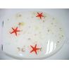 Buy cheap sea star shell toilet seat,poly resin decorated seat cover,color box,zinc alloy hinge from wholesalers