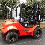 3.5ton 4X4 Diesel Forklift with Mast Tilt Angle of 6/12 Degree rough terrain