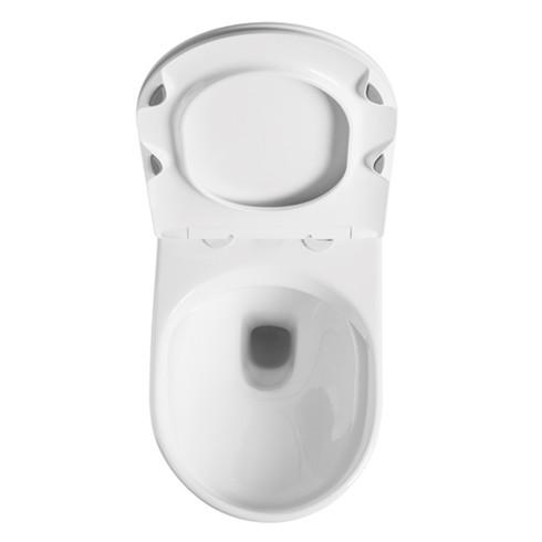 Buy cheap White Color Round Thin Rim Wall Hung Toilet Antibacterial For Woman Friendly from wholesalers
