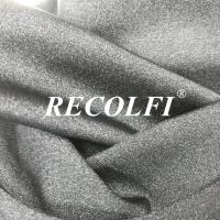 Buy cheap Black Recycled Tricot 4 Way Stretch Material For Yoga Pants Gym Wear product