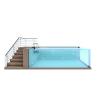 Buy cheap Clear Customizable Fiberglass Modular Above Ground Pool for Trendy Island Resort Villa from wholesalers